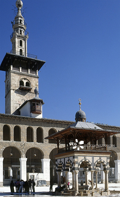 大马士革倭马亚清真寺图片素材