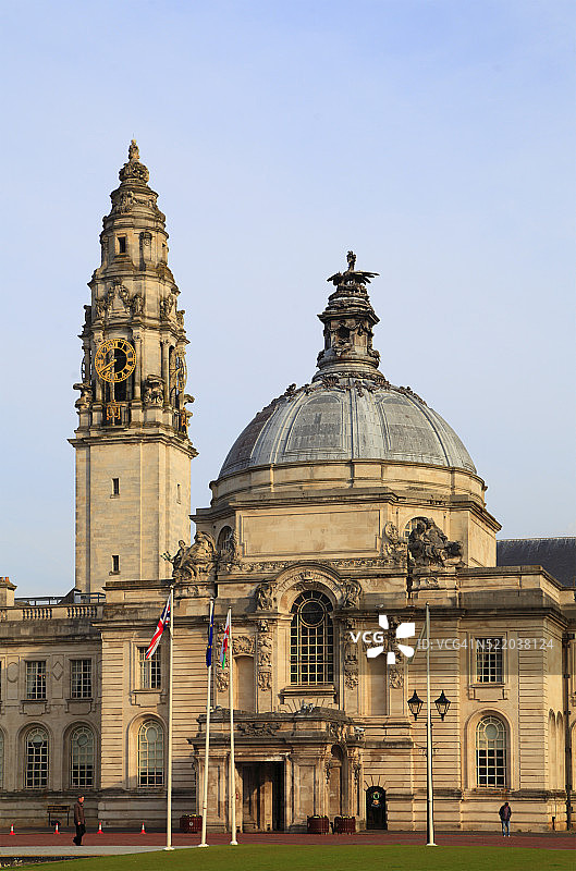 英国威尔士加的夫市政厅图片素材