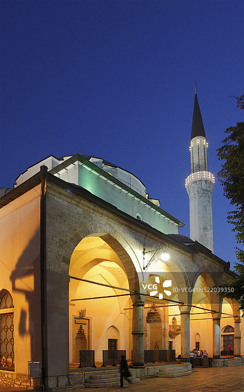 波斯尼亚和黑塞哥维那萨拉热窝加齐-胡色雷贝清真寺图片素材