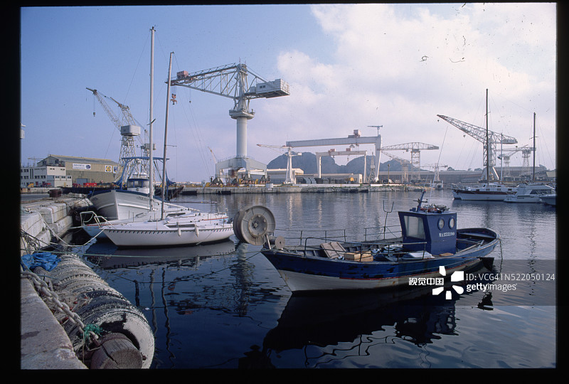 法国拉西奥塔造船厂的船只图片素材
