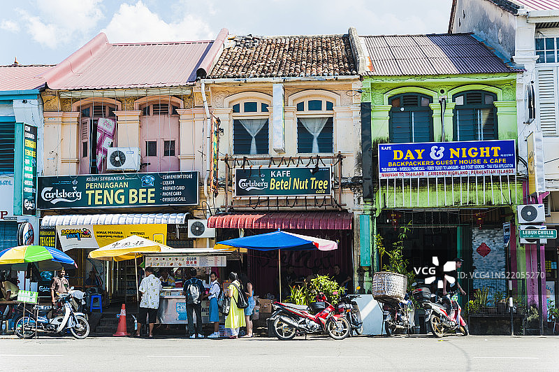 马来西亚槟城乔治市的小印度图片素材