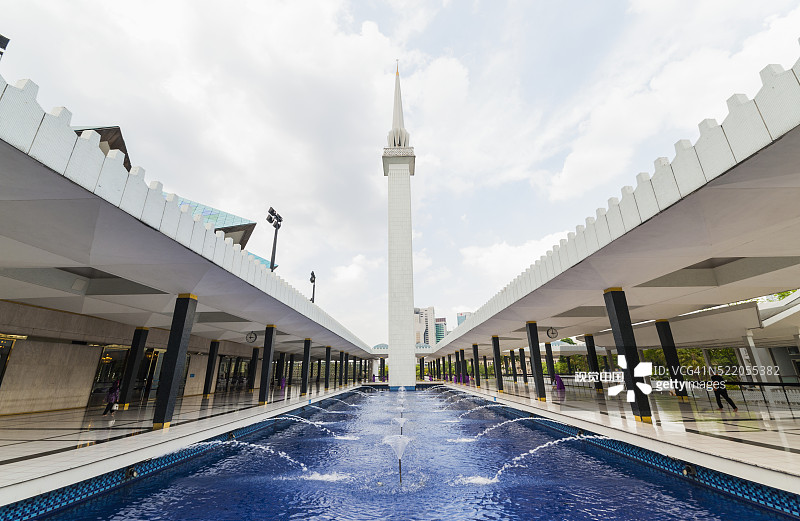 吉隆坡国家清真寺，马来西亚图片素材