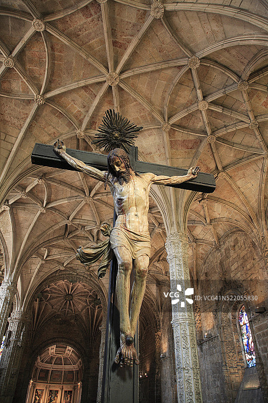 热罗尼莫斯修道院的十字架图片素材