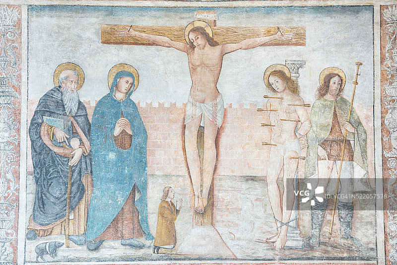 卡尔维圣安托万祈祷堂壁画图片素材