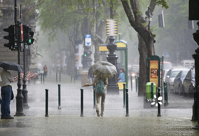 布达佩斯的暴雨图片素材