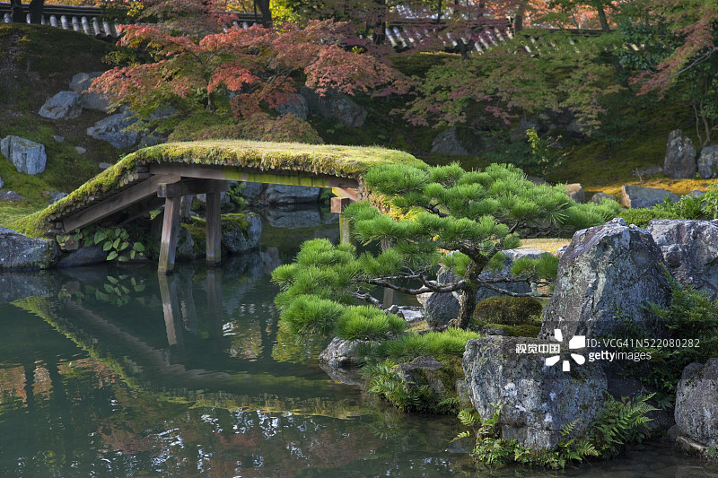 日本京都醍醐寺三宝院庭园图片素材