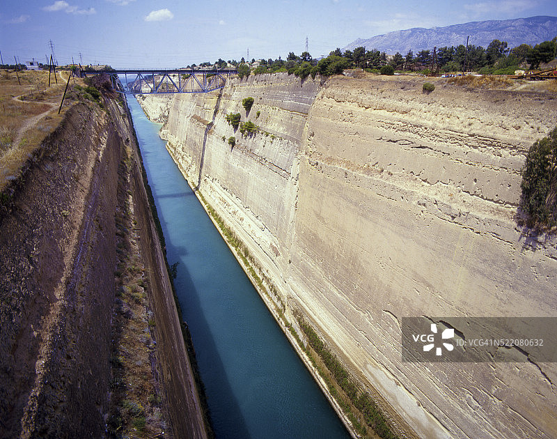 希腊科林斯：科林斯运河图片素材