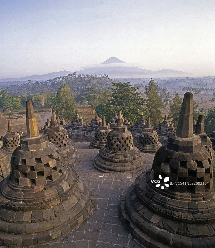 印度尼西亚爪哇婆罗浮屠寺图片素材