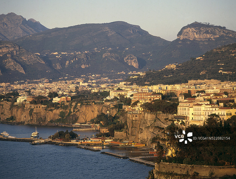 意大利坎帕尼亚索伦托全景图片素材