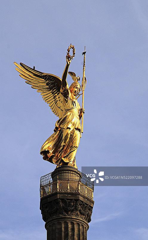德国柏林，胜利纪念柱图片素材