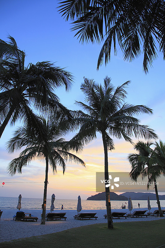 兰卡威岛珍南海滩图片素材