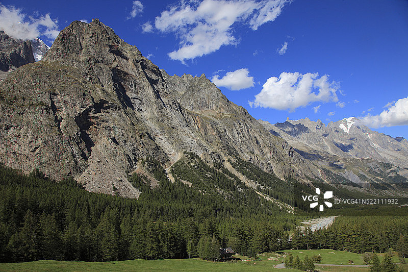 意大利阿尔卑斯山：奥斯塔山谷图片素材