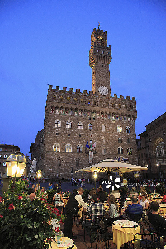 佛罗伦萨，领主广场，旧宫图片素材