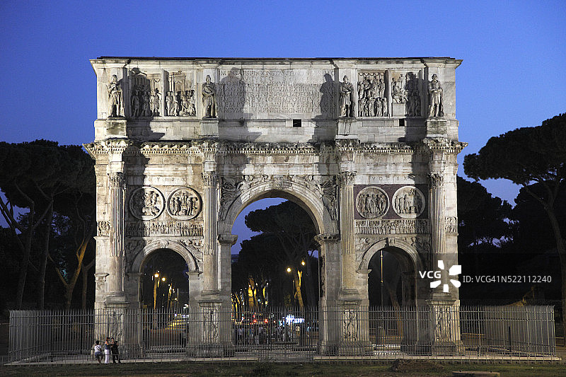 罗马君士坦丁凯旋门图片素材