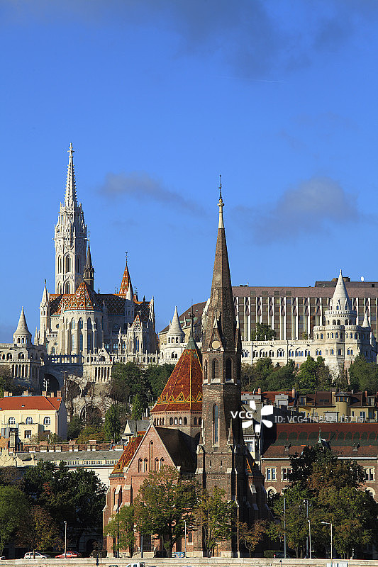 匈牙利布达佩斯布达天际线图片素材