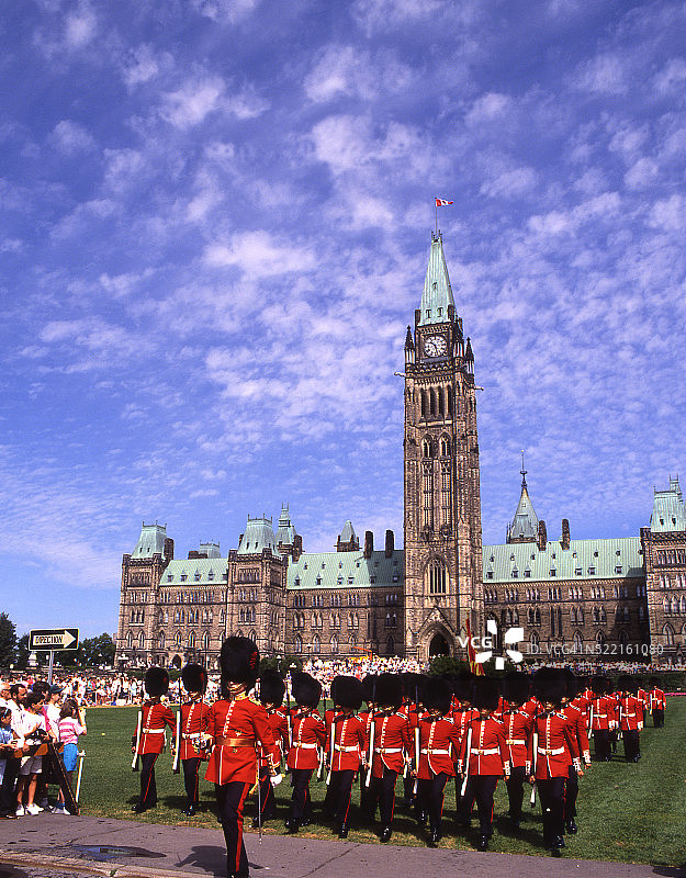 渥太华的卫兵换岗仪式图片素材