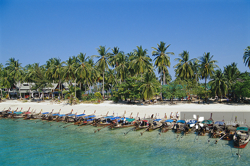 皮皮岛上的船只图片素材