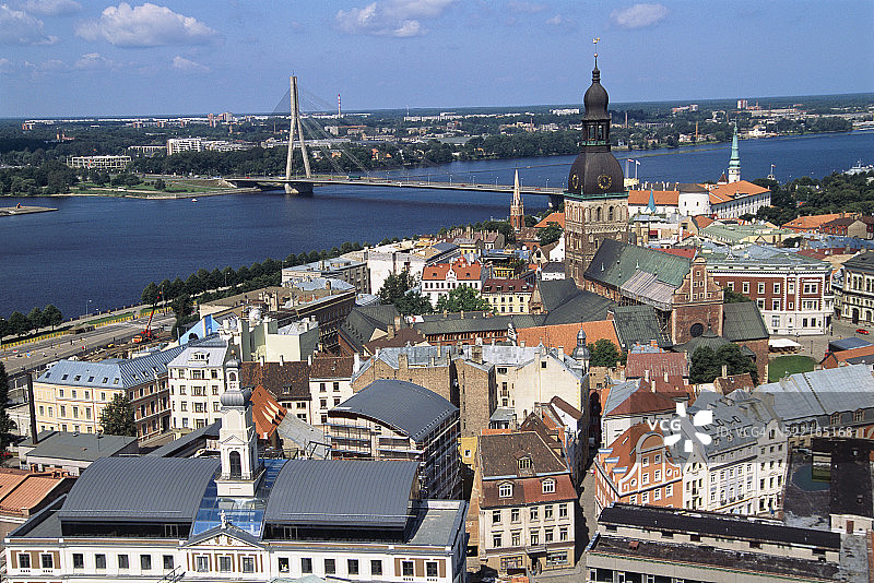 里加和道加瓦河图片素材