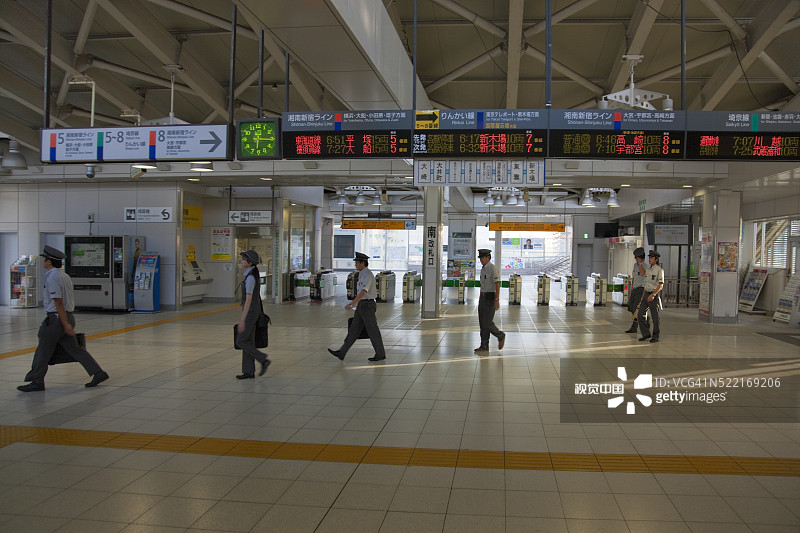 日本东京大崎站的火车司机图片素材