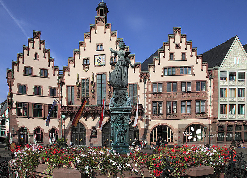 德国黑森州法兰克福罗马广场图片素材