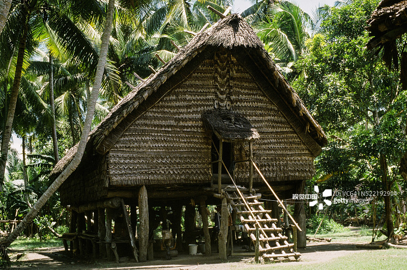 巴布亚新几内亚的祭祀屋图片素材