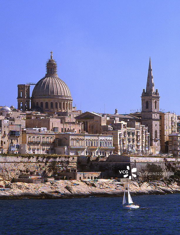 瓦莱塔的教堂图片素材