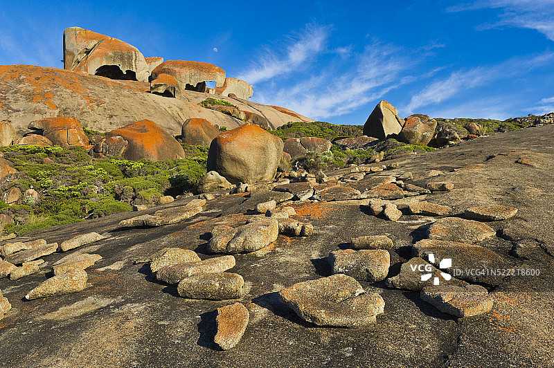 袋鼠岛弗林德斯蔡斯国家公园的奇岩图片素材