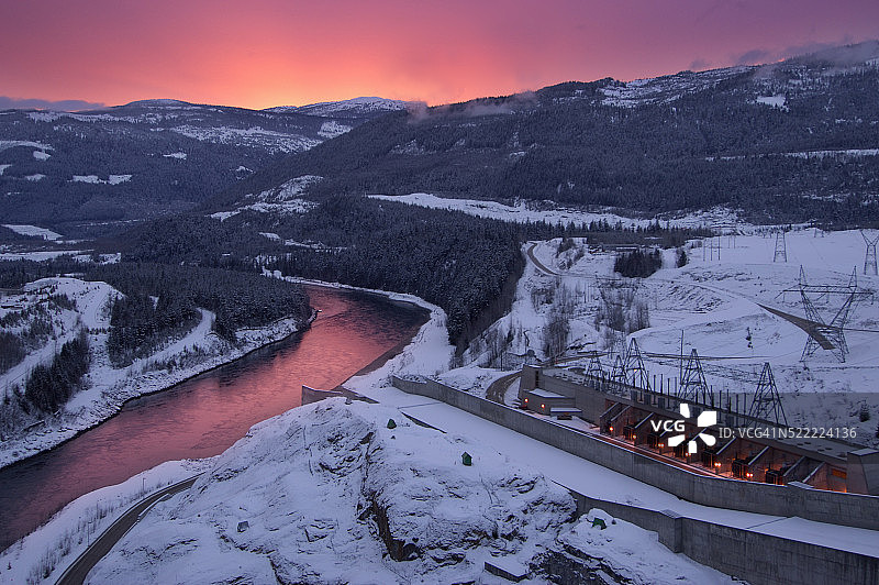 加拿大雷夫尔斯托克水坝特色图片素材