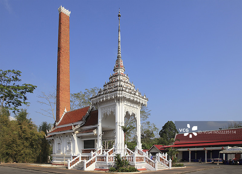 泰国甲米甲米镇Wat Kaew寺庙图片素材