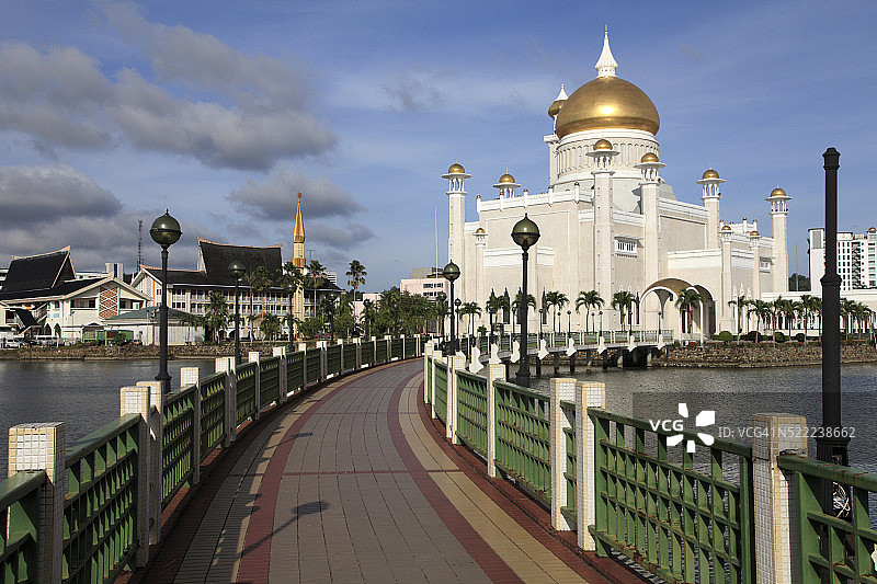 文莱奥马尔·阿里·赛义夫丁清真寺图片素材