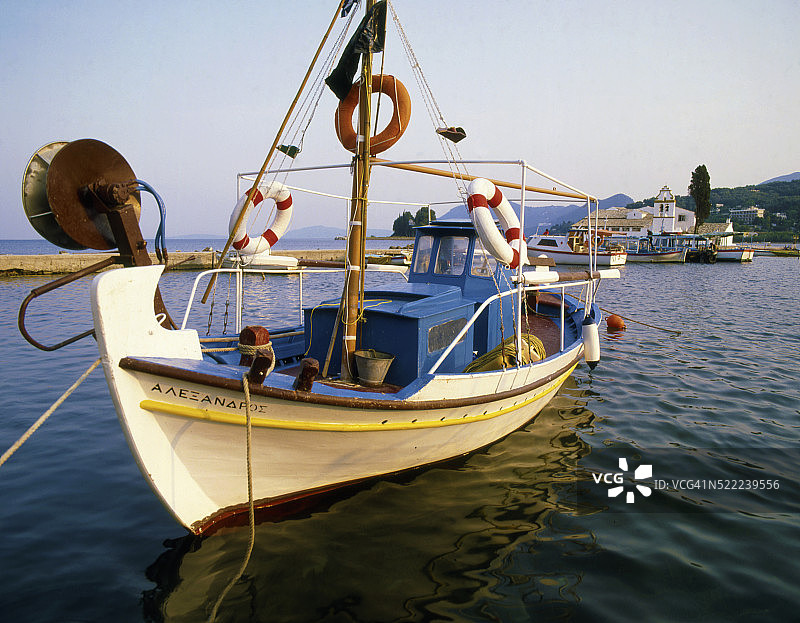 希腊科孚岛：庞迪科尼西岛和维拉赫纳修道院图片素材