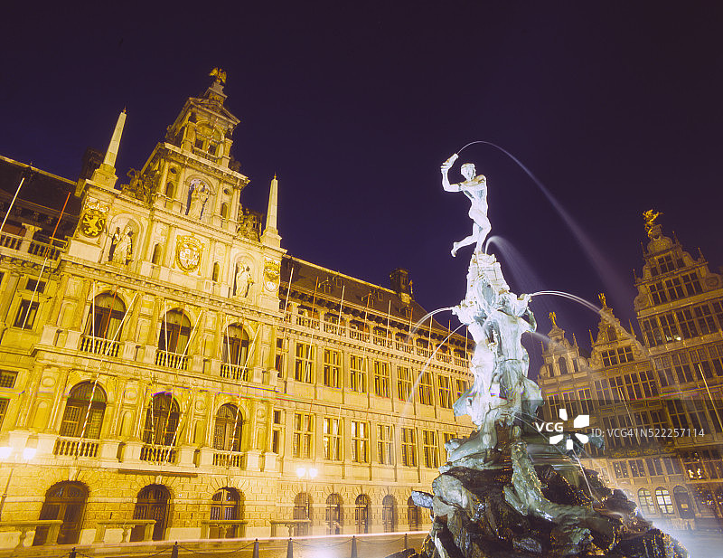 比利时安特卫普大广场图片素材