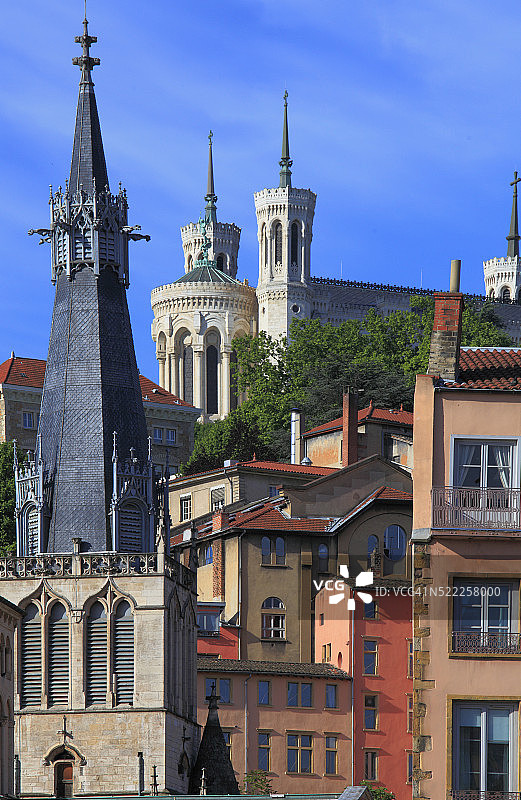 里昂富维耶圣母院、圣保罗教堂图片素材