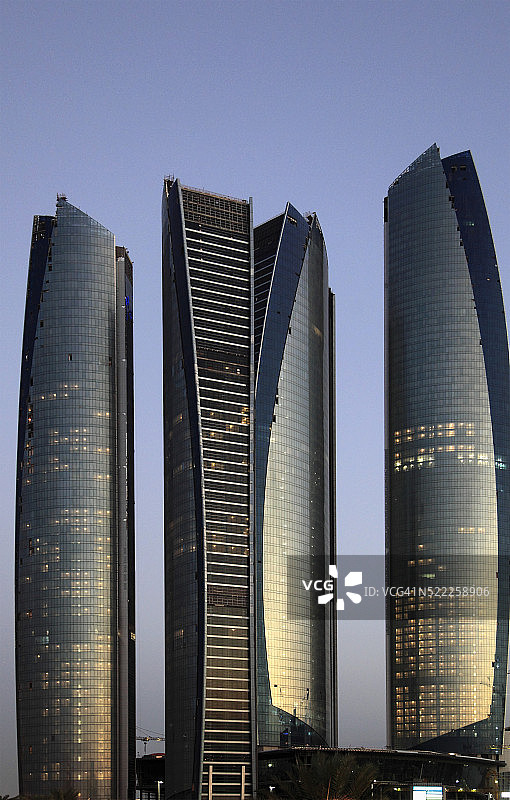 阿联酋阿布扎比Etihad Towers图片素材