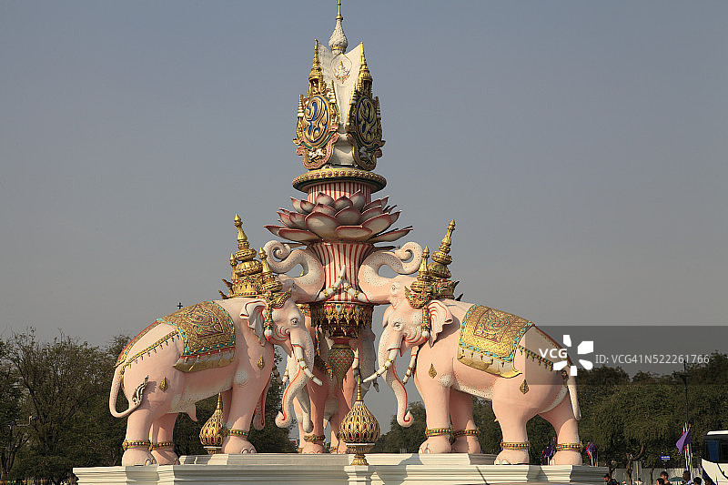 泰国曼谷大象雕像图片素材