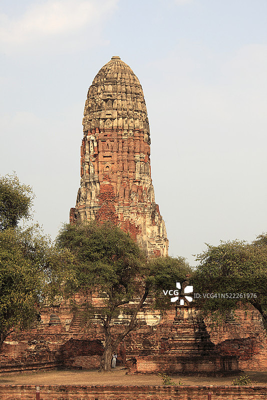 泰国阿瑜陀耶拉玛寺佛教寺庙图片素材