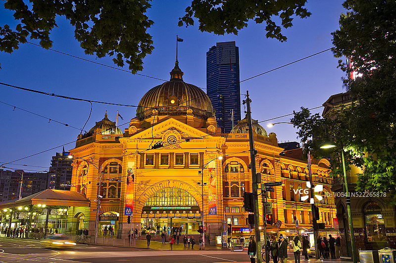 墨尔本弗林德斯火车站图片素材