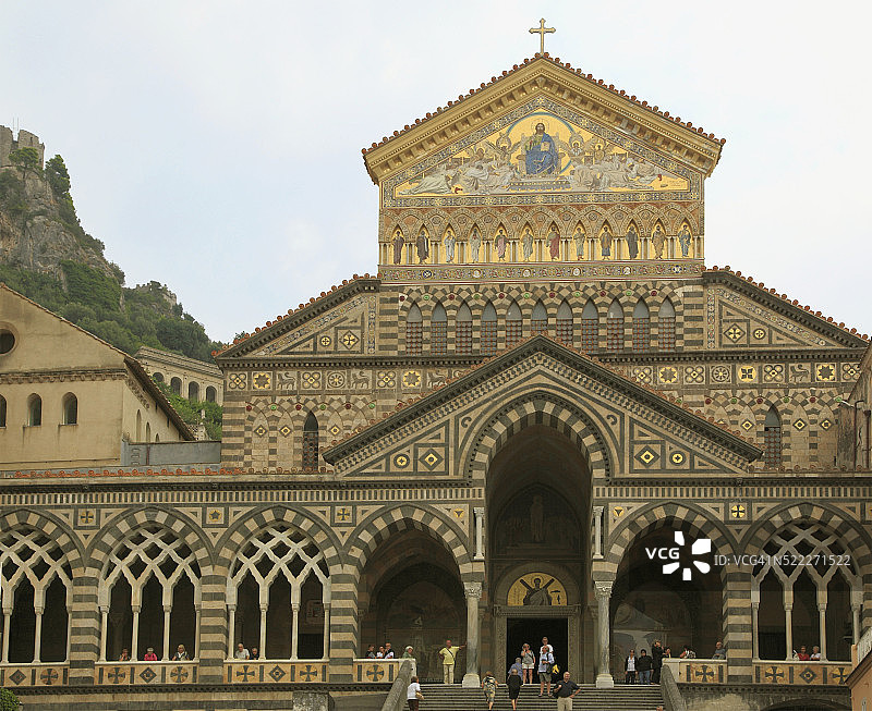 意大利坎帕尼亚阿马尔菲圣安德烈主教座堂图片素材