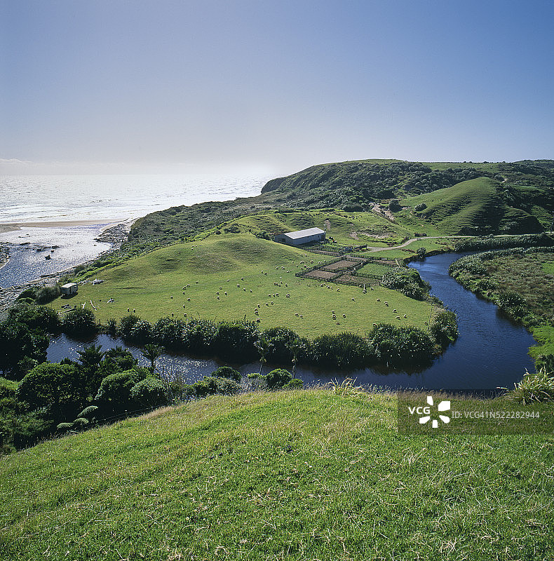 旺加努伊海岸图片素材