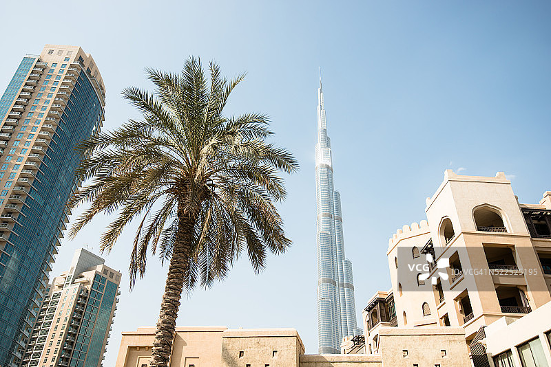 迪拜天际线图片素材
