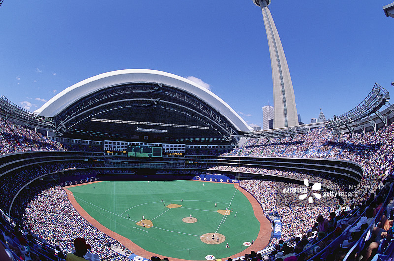 多伦多天空巨蛋棒球比赛图片素材