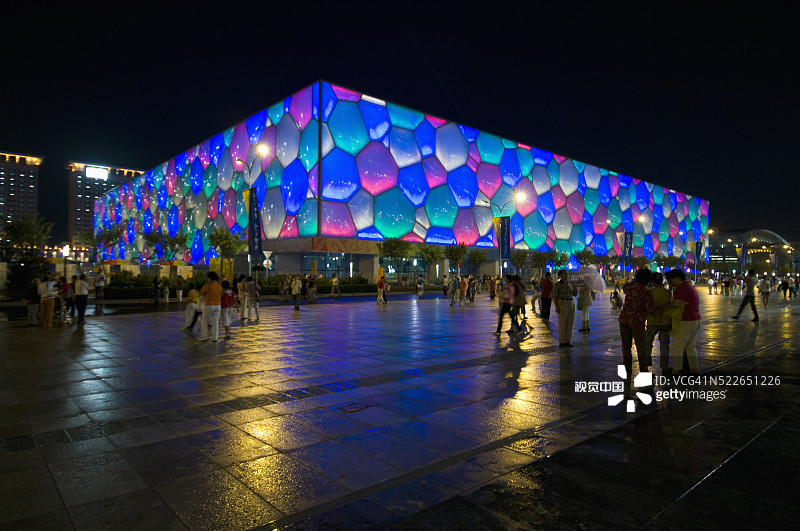 中国国家游泳中心图片素材