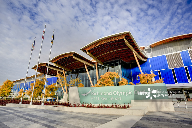 里士满奥林匹克椭圆速滑馆入口图片素材