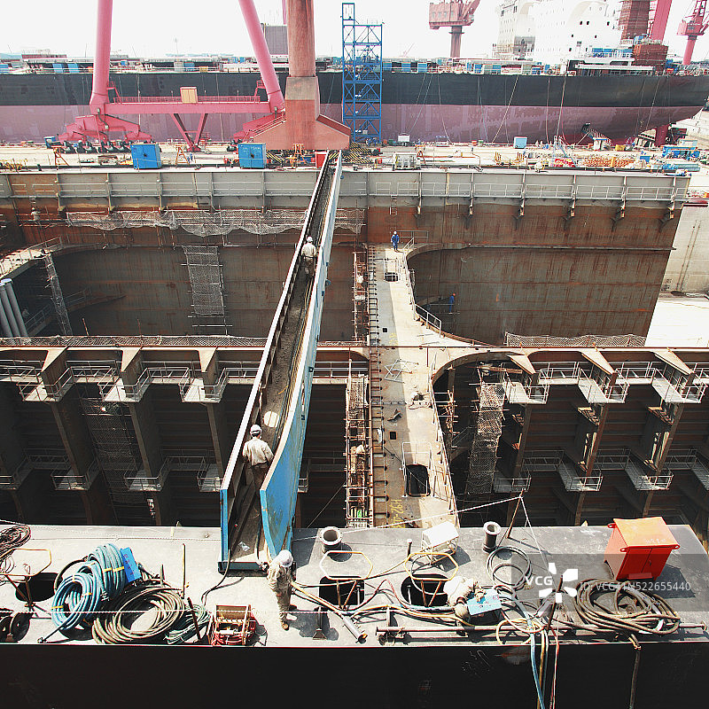 上海外高桥造船厂图片素材