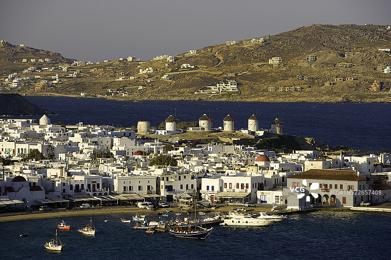 米科诺斯岛海滨风光图片素材