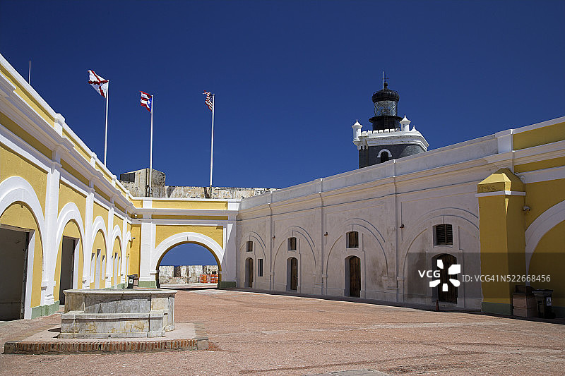 旧圣胡安的埃尔莫罗堡垒图片素材