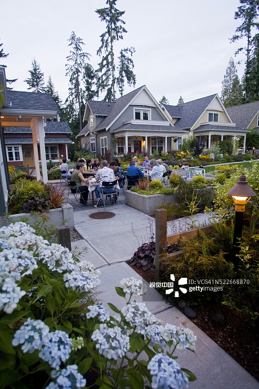 乡村住宅，绿色建筑，建筑图片素材