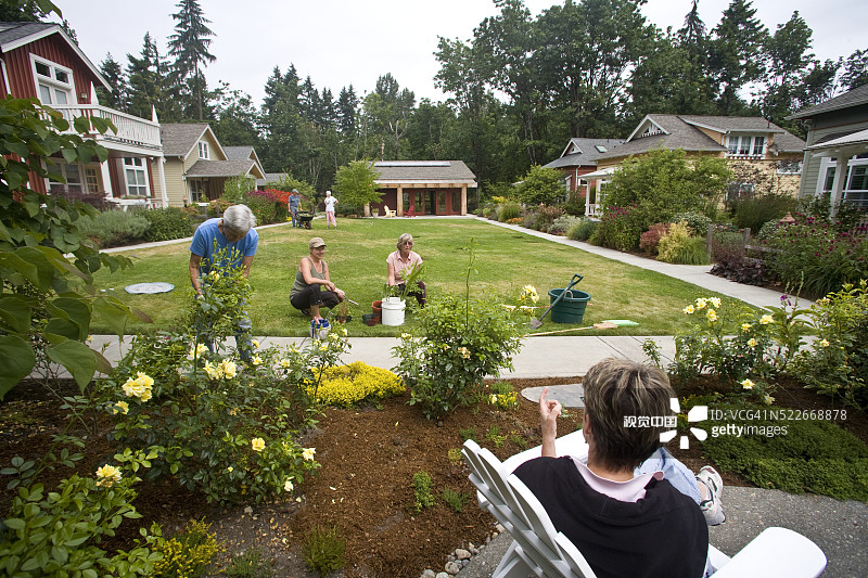 乡村住宅，绿色建筑，建筑图片素材