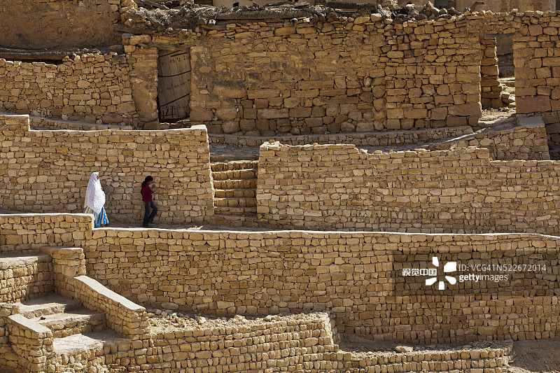 突尼斯舍尼尼的柏柏尔村庄图片素材
