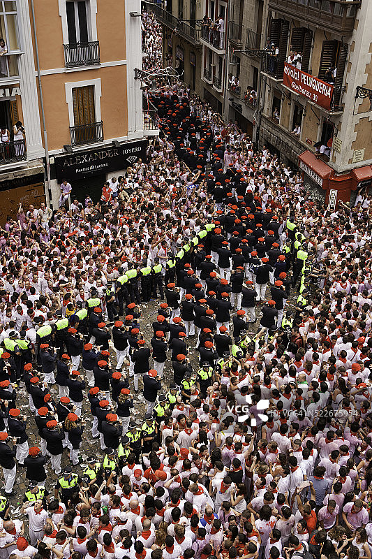 潘普洛纳圣费尔明节图片素材